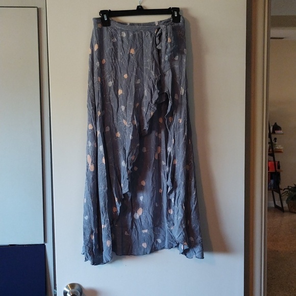 Floral Shorts With Skirt Overlay - Picture 1 of 8